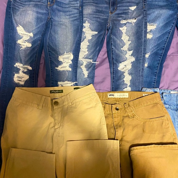 jeans and other pants for sale $10 per pair, 2 for $15 or $60 for all of them - Picture 3 of 3